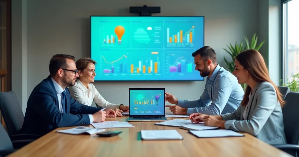 Equipe da Altiv Capital em reunião de estratégia